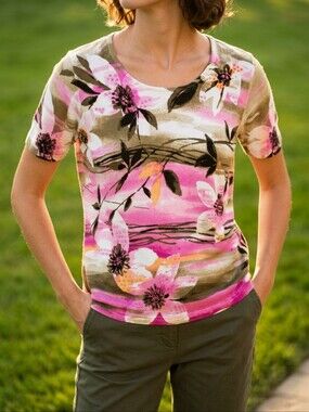 Alfred Dunner Abstract Floral Women's Top